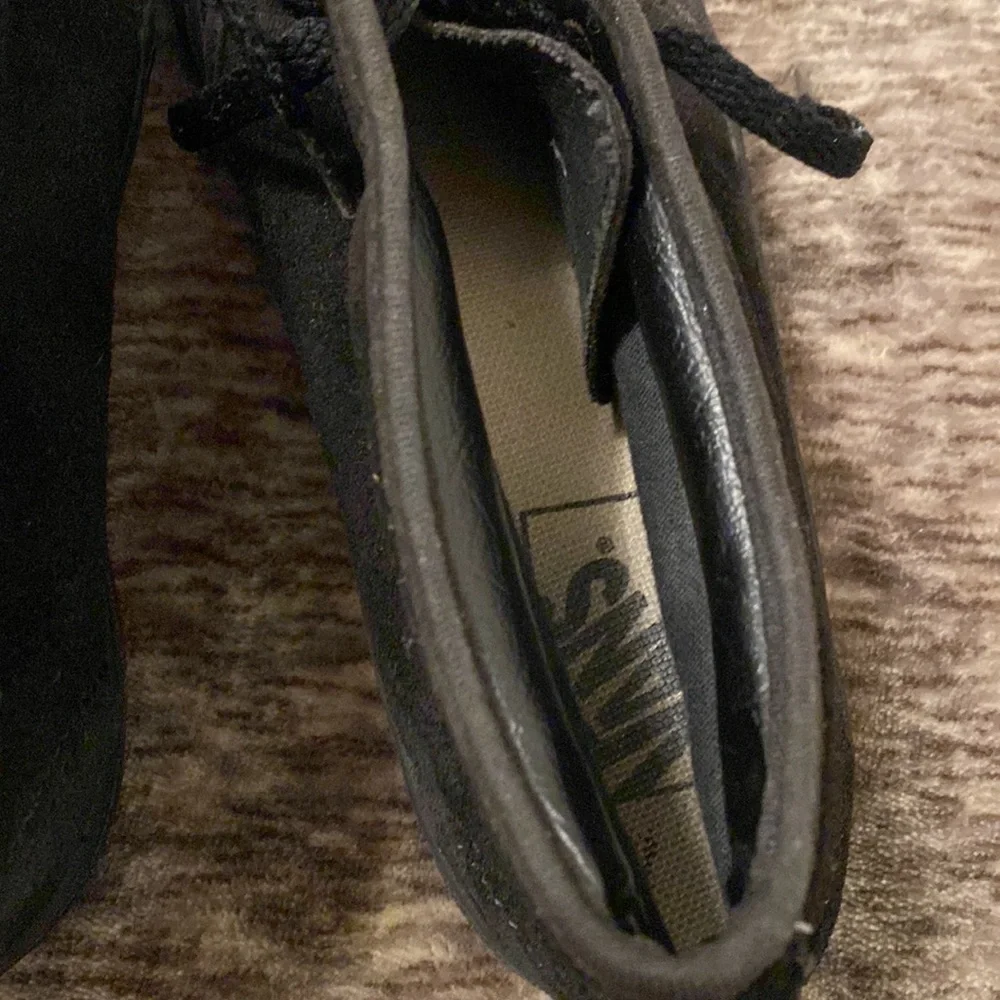 Vintage‎ Black Chukka Boot Padded Collar Suede Vans